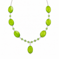 Collar Green Summer en Piedra Murano Verde Craquelada