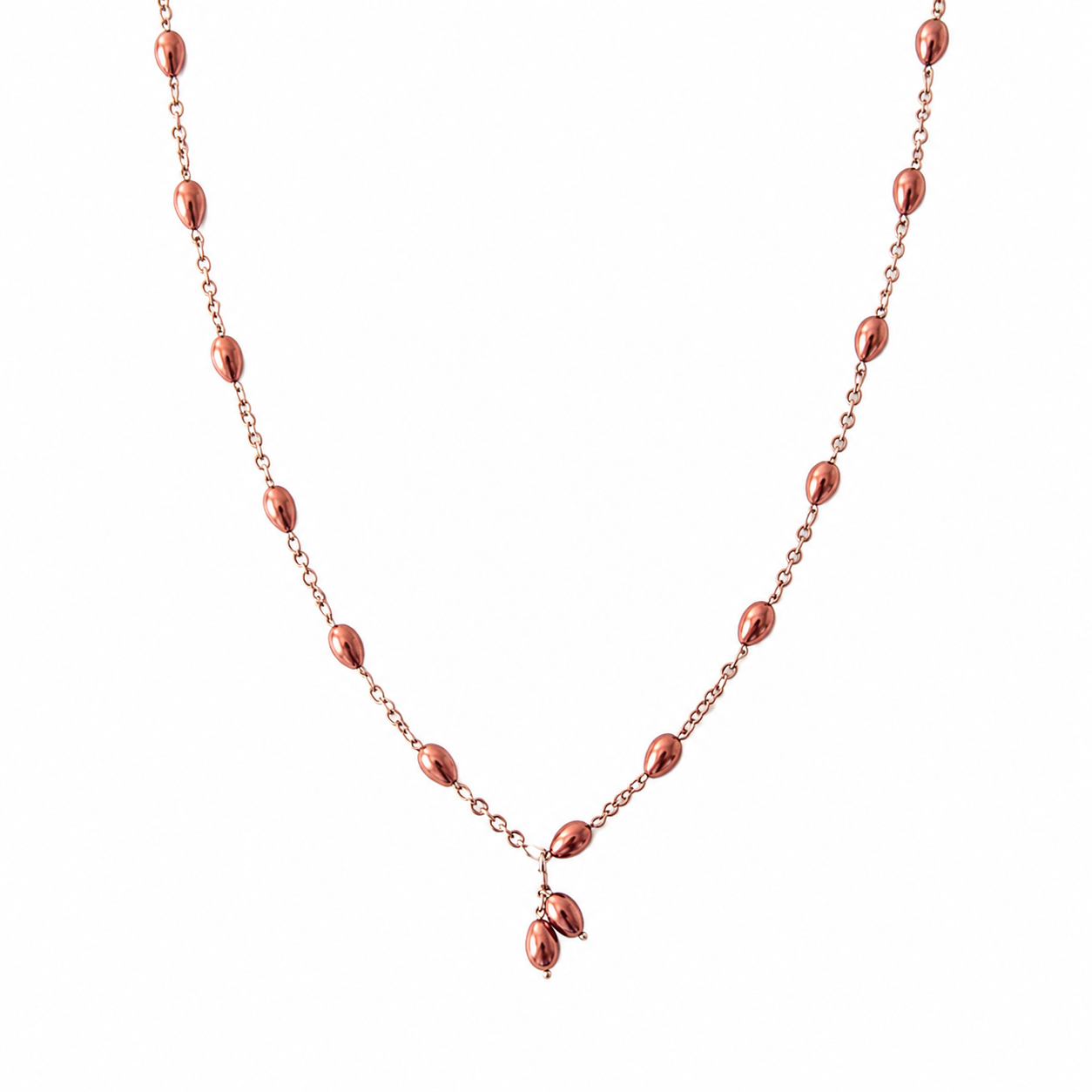 Collar Plated Brown en Aleación de Aluminio Forte Color Cobre